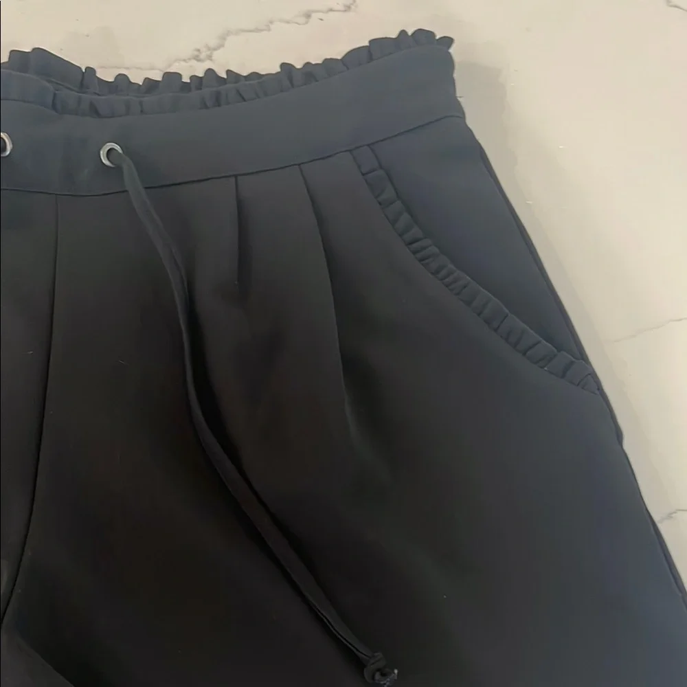 ASOS JDY Paperbag Waist Black Shorts - Picture 3 of 8